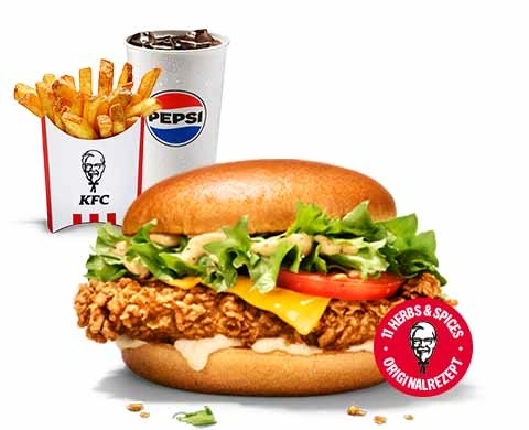 Colonel Original Burger Menü