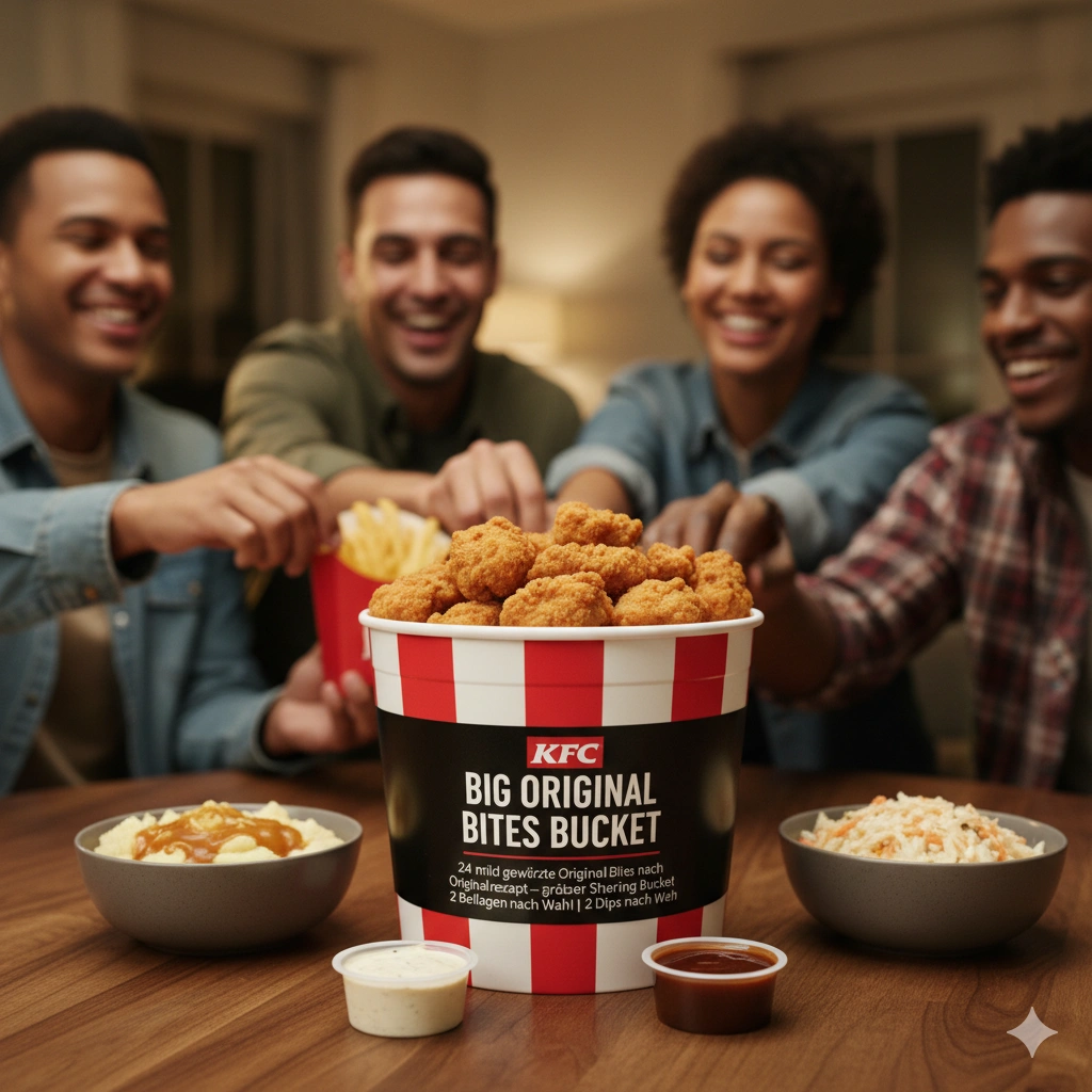 Kfc Buckets Menü Germany Preise 2026 mit Kalorien 13 Big Original Bites Bucket