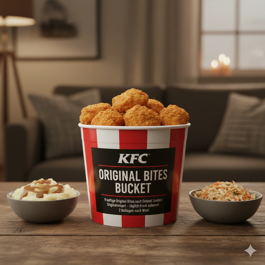 Kfc Buckets Menü Germany Preise 2026 mit Kalorien 15 Original Bites Bucket