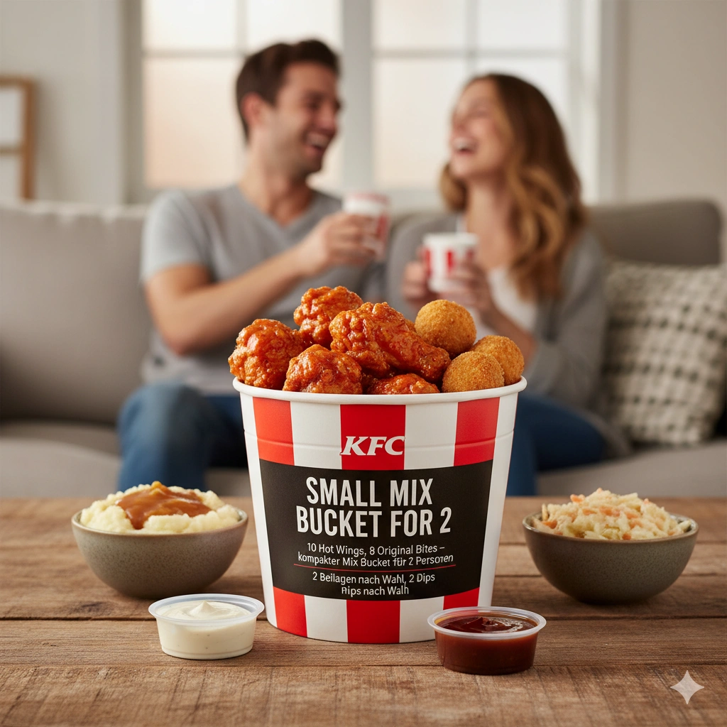 Kfc Buckets Menü Germany Preise 2026 mit Kalorien 16 Small Mix Bucket for 2